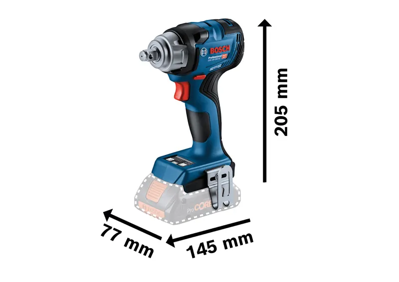 BOSCH PROFESSIONAL GDS 18V330 HC ACCU SLAGMOERAANZETTER | 18V | BASIC | GCY 42 | +LBOXX